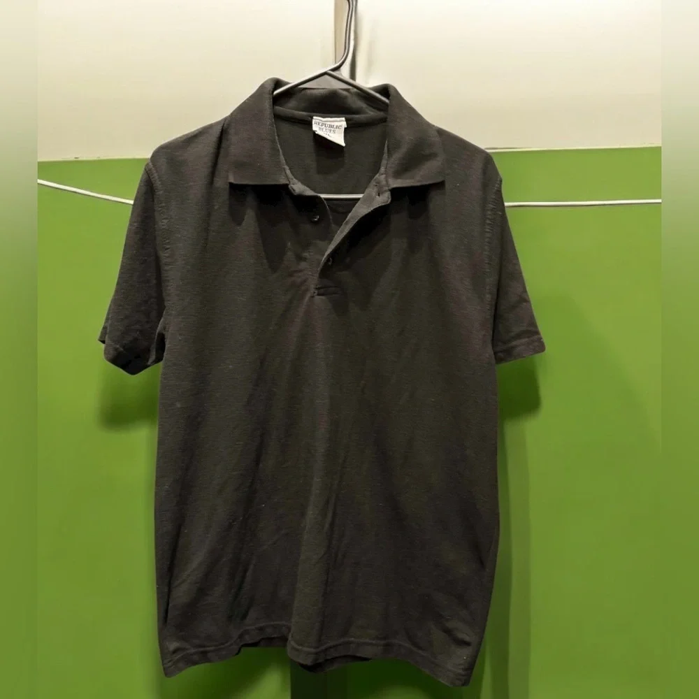 Banana Republic Black Polo Shirt XL